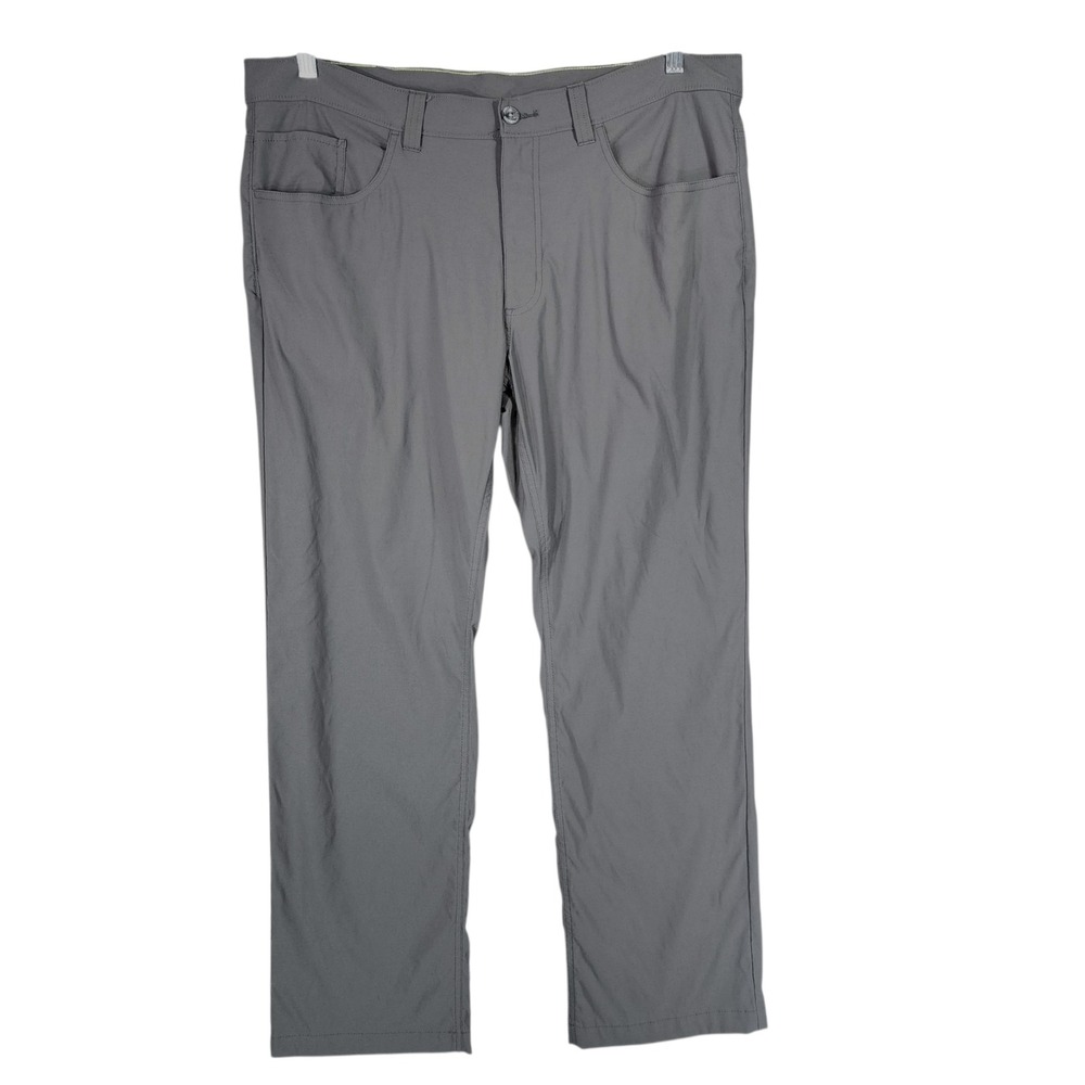 Eddie Bauer Hiking Pants 38x30 Men Gray Nylon Stretch Performance Gorpcore Golf‎